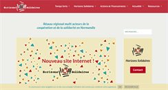 Desktop Screenshot of horizons-solidaires.org